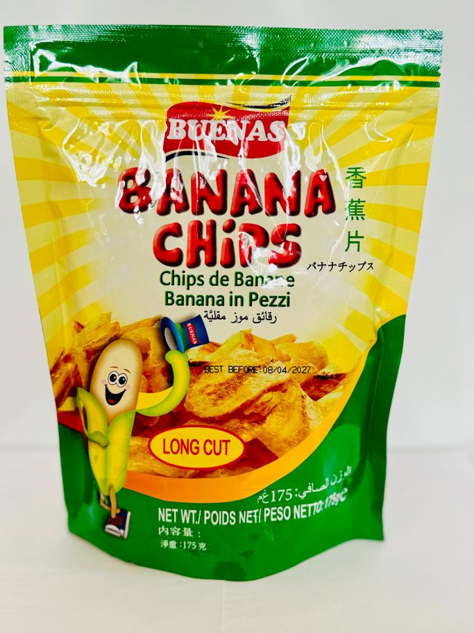 Longcut Bananachips in resealable pack