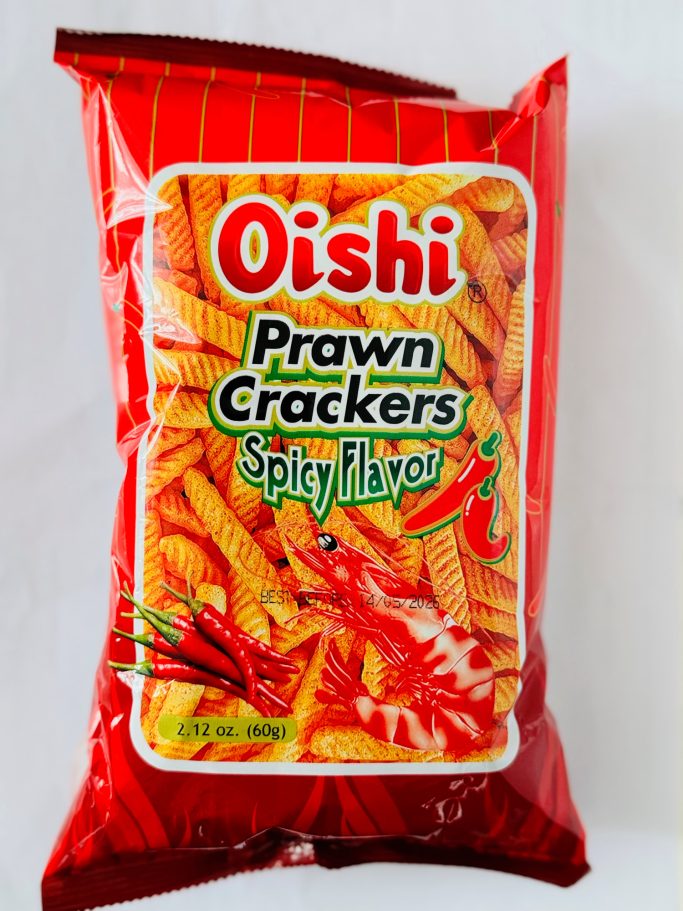 Prawn flavored snack spicy